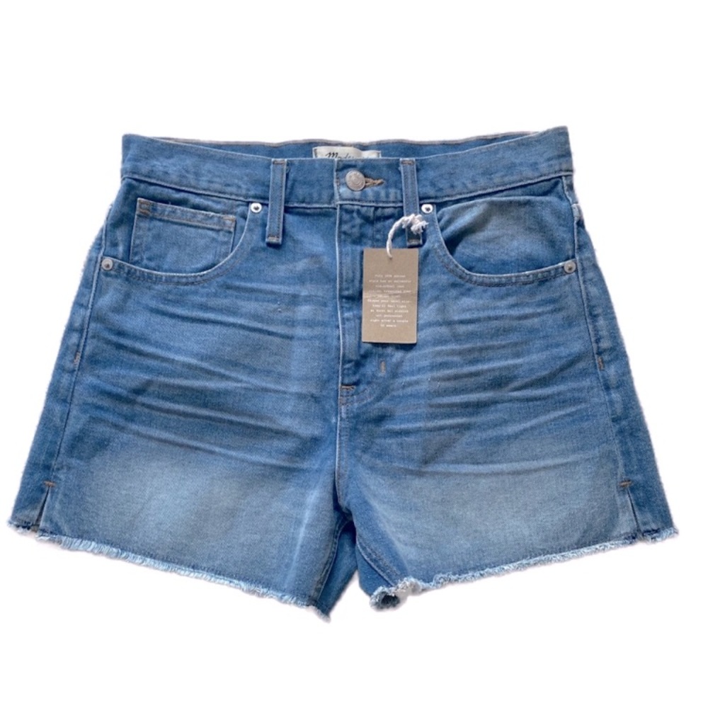 NEW Madewell raw hem jean shorts